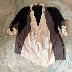 Maurices Black and Cream Cardigan